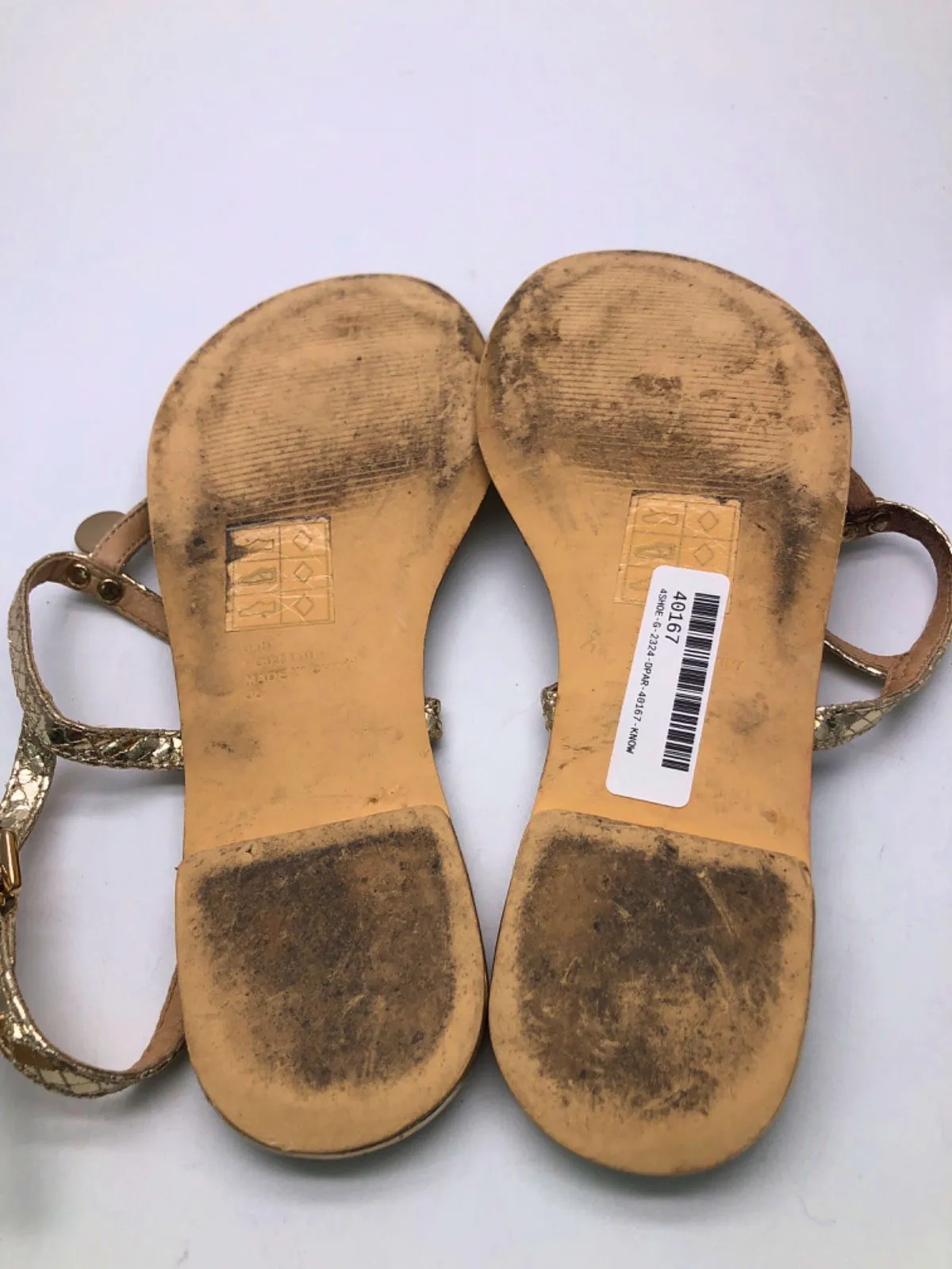 Office Gold Snakeskin Print Sandals Size EU 36 UK 3