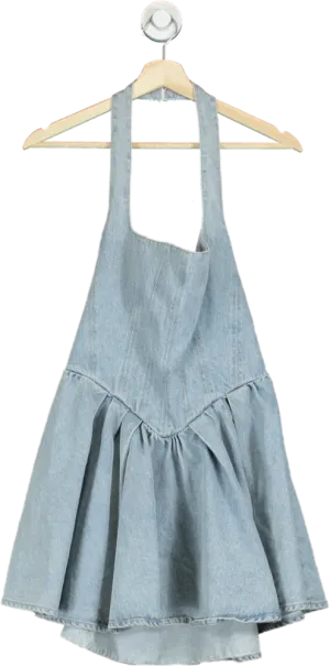 Oh Polly Light Blue Denim Dress UK 10