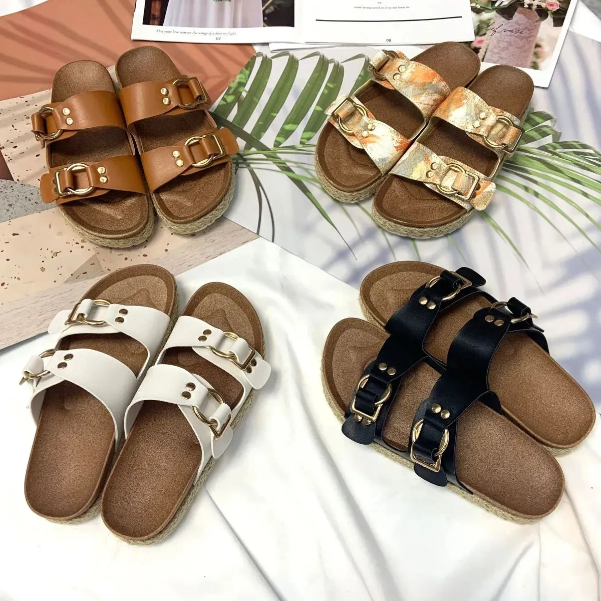 Open Toe Flats Sandals