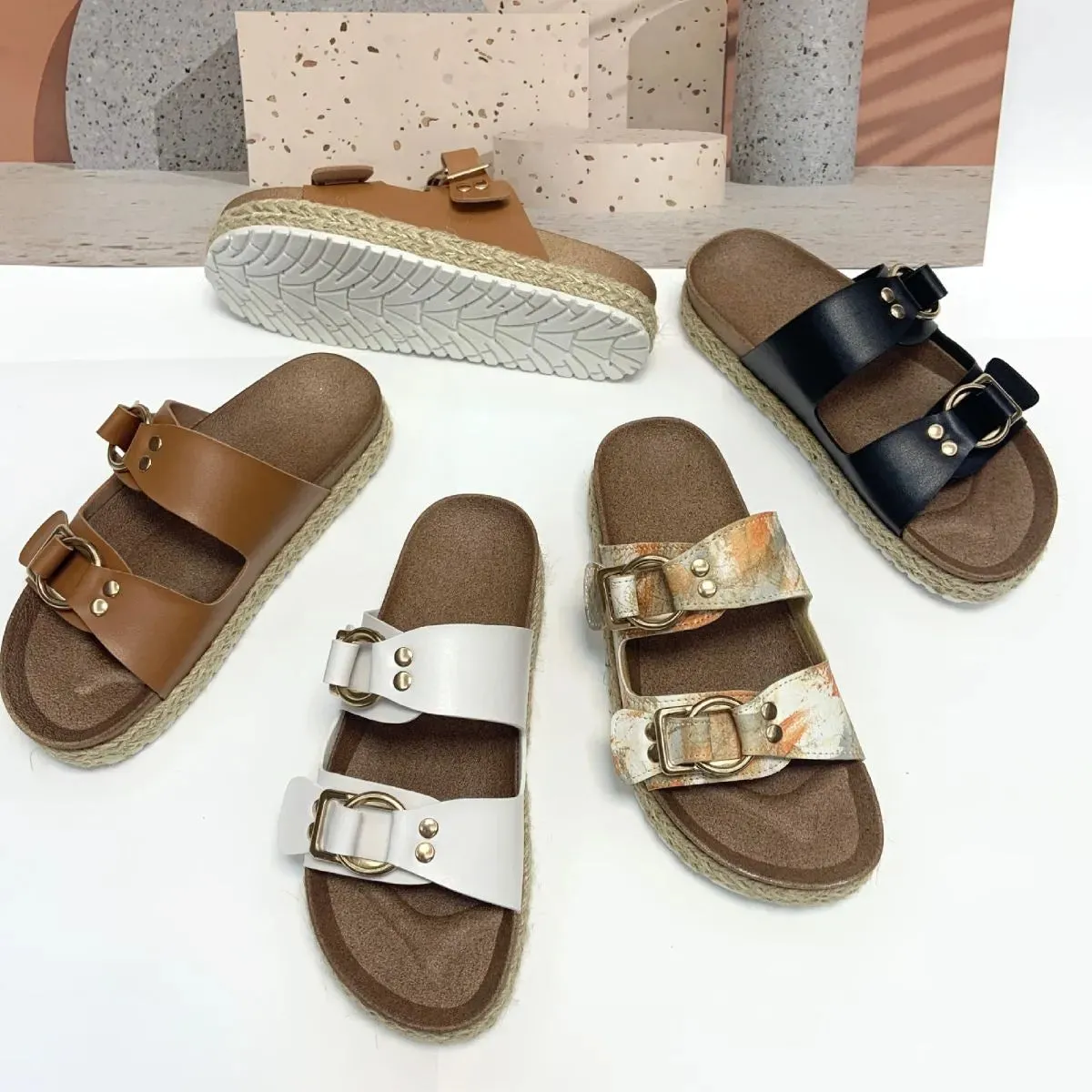 Open Toe Flats Sandals