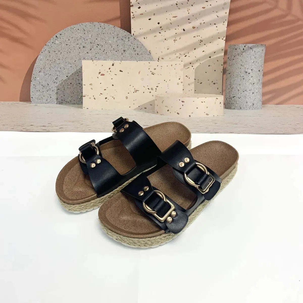 Open Toe Flats Sandals