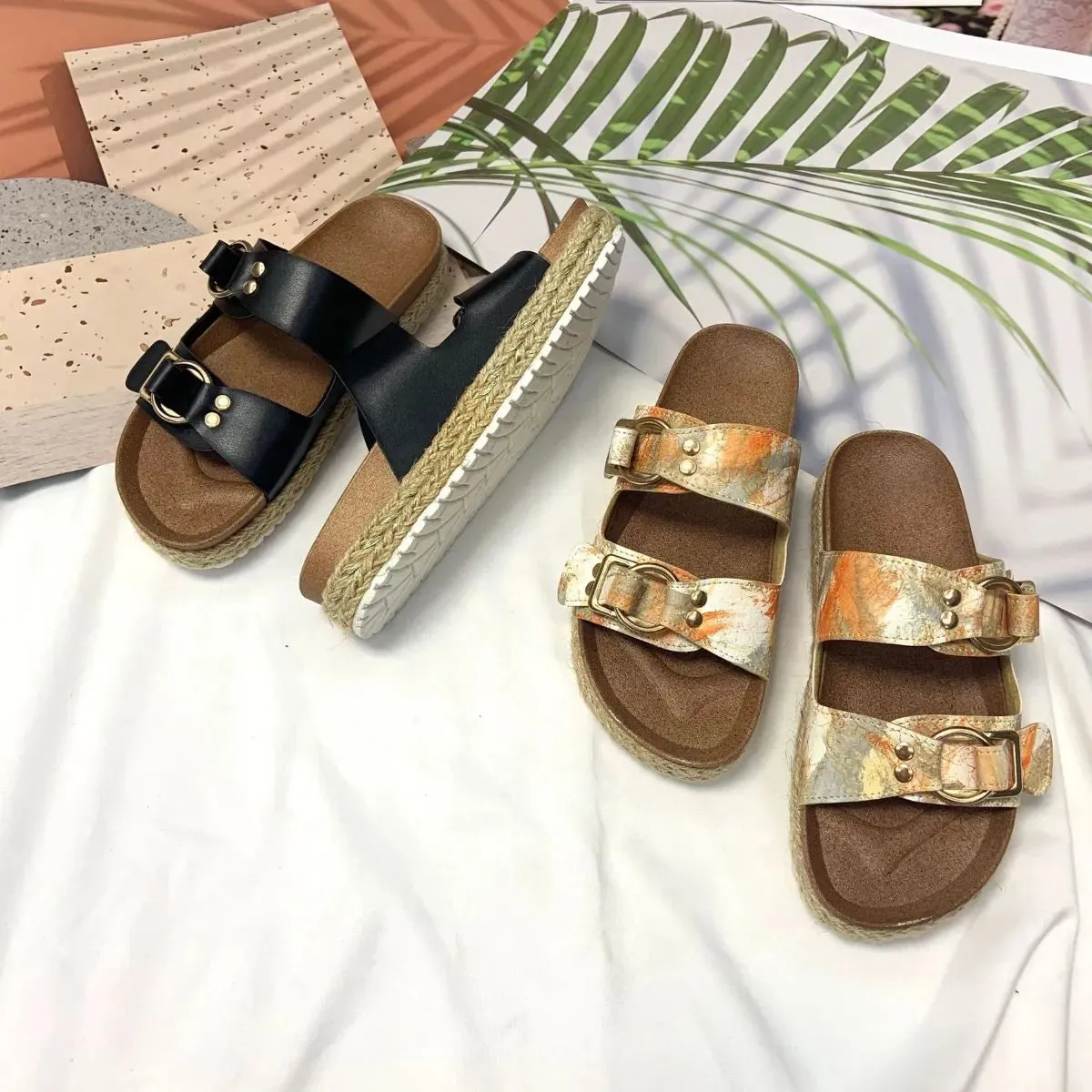 Open Toe Flats Sandals