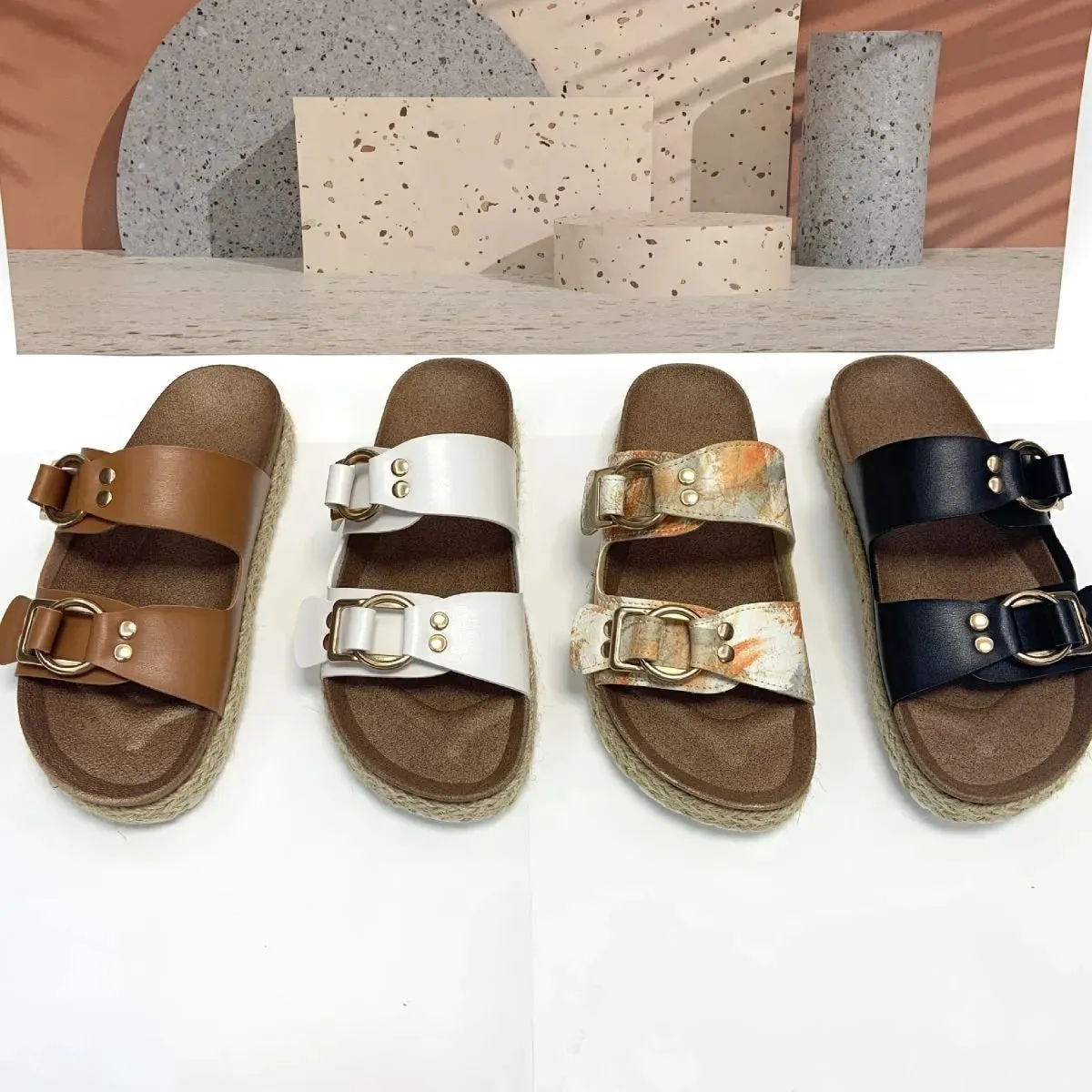 Open Toe Flats Sandals