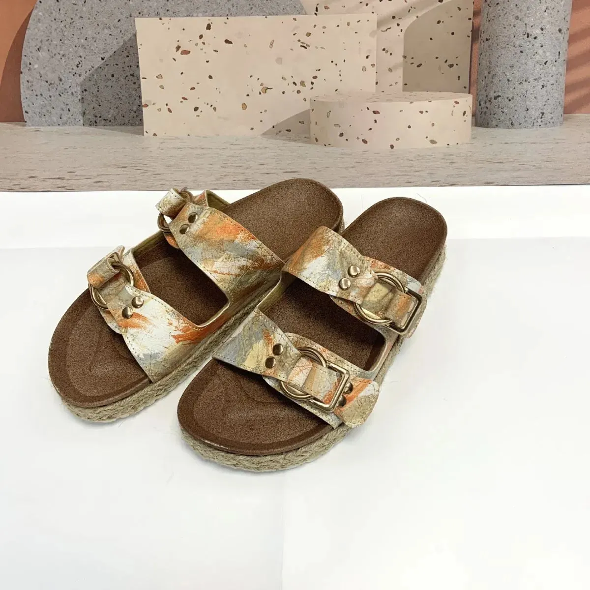 Open Toe Flats Sandals