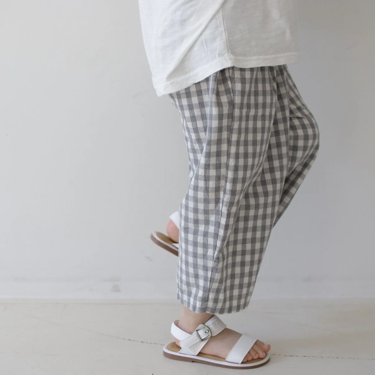 OPENING'N GINGHAM TROUSERS