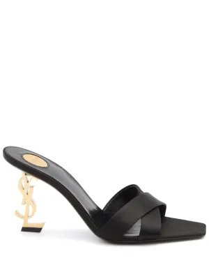 Opyum crepe satin mules