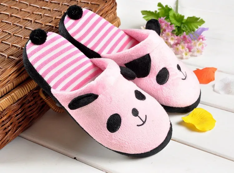 Panda Plush Slippers for Women
