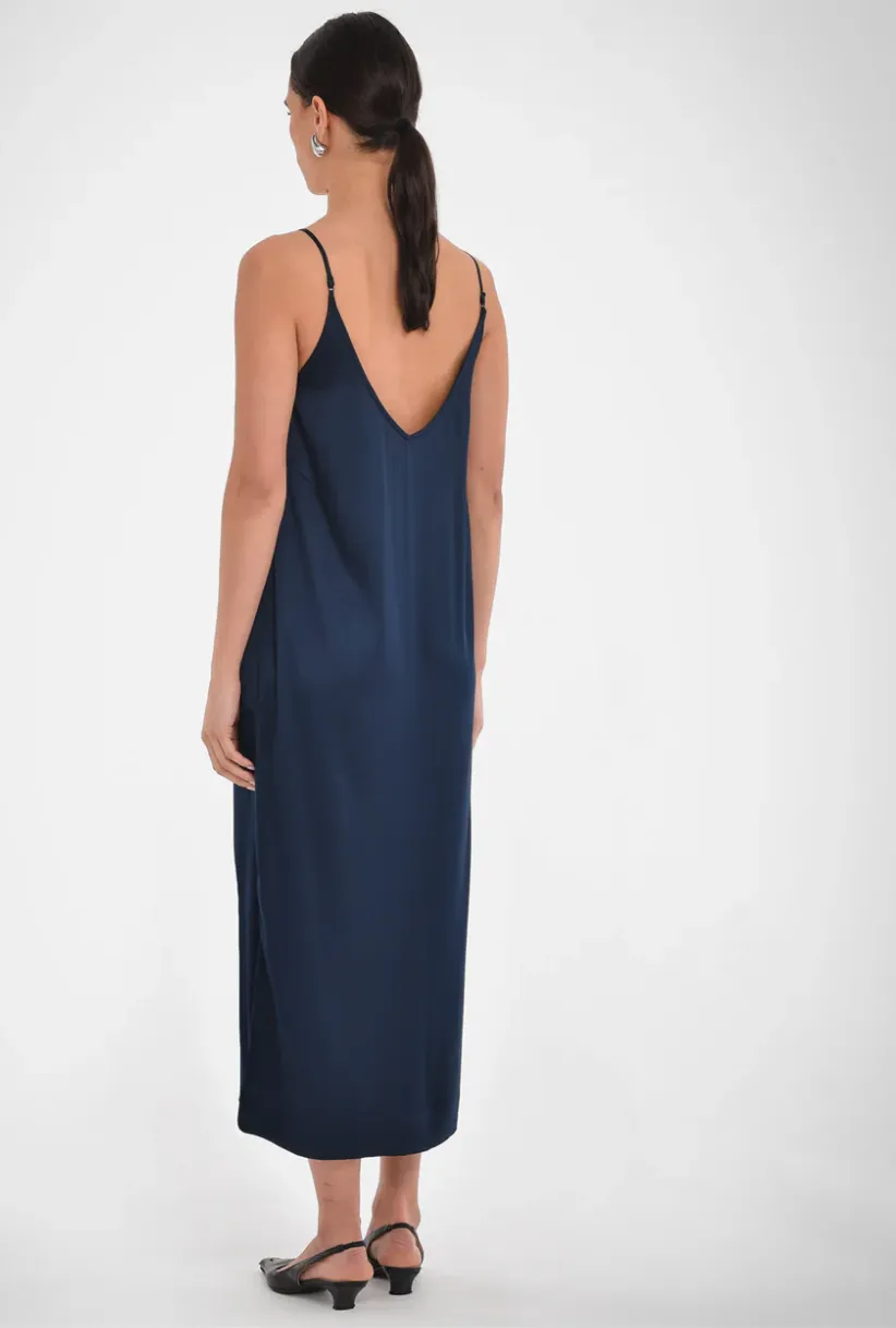 Paper Label Satin Slip Dress