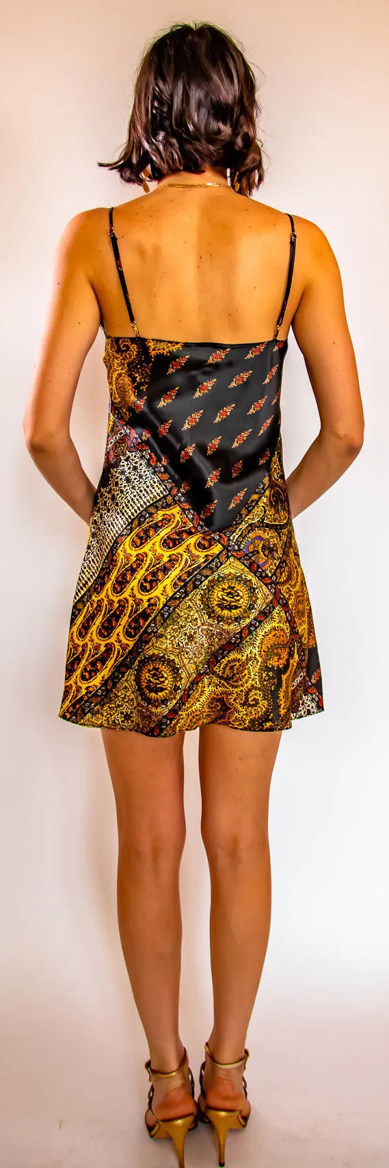Pasha Gold Short Cami Dress 601