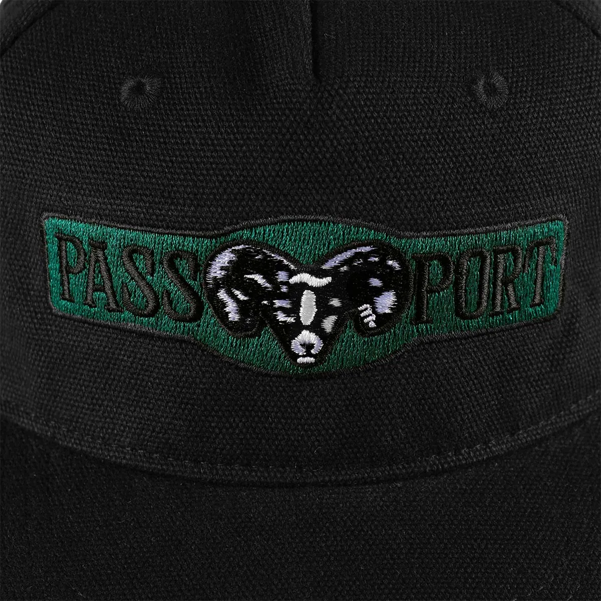 Pass~Port - Ram Heavy Canvas Workers Cap Black