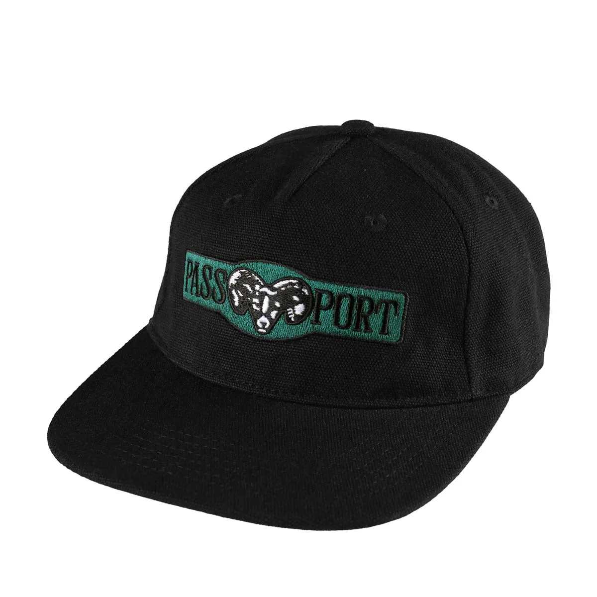 Pass~Port - Ram Heavy Canvas Workers Cap Black