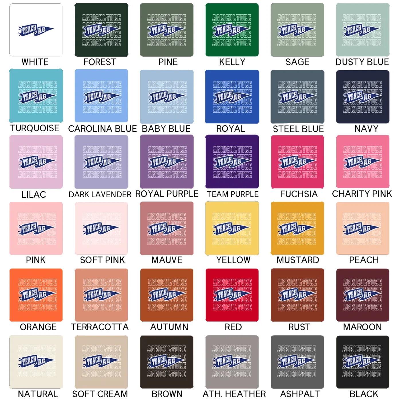 Pennant Teach Ag – Bella Canvas T-Shirt