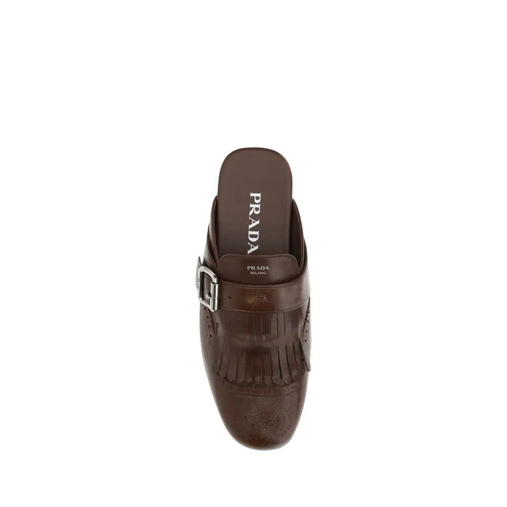 Prada Leather Sabot