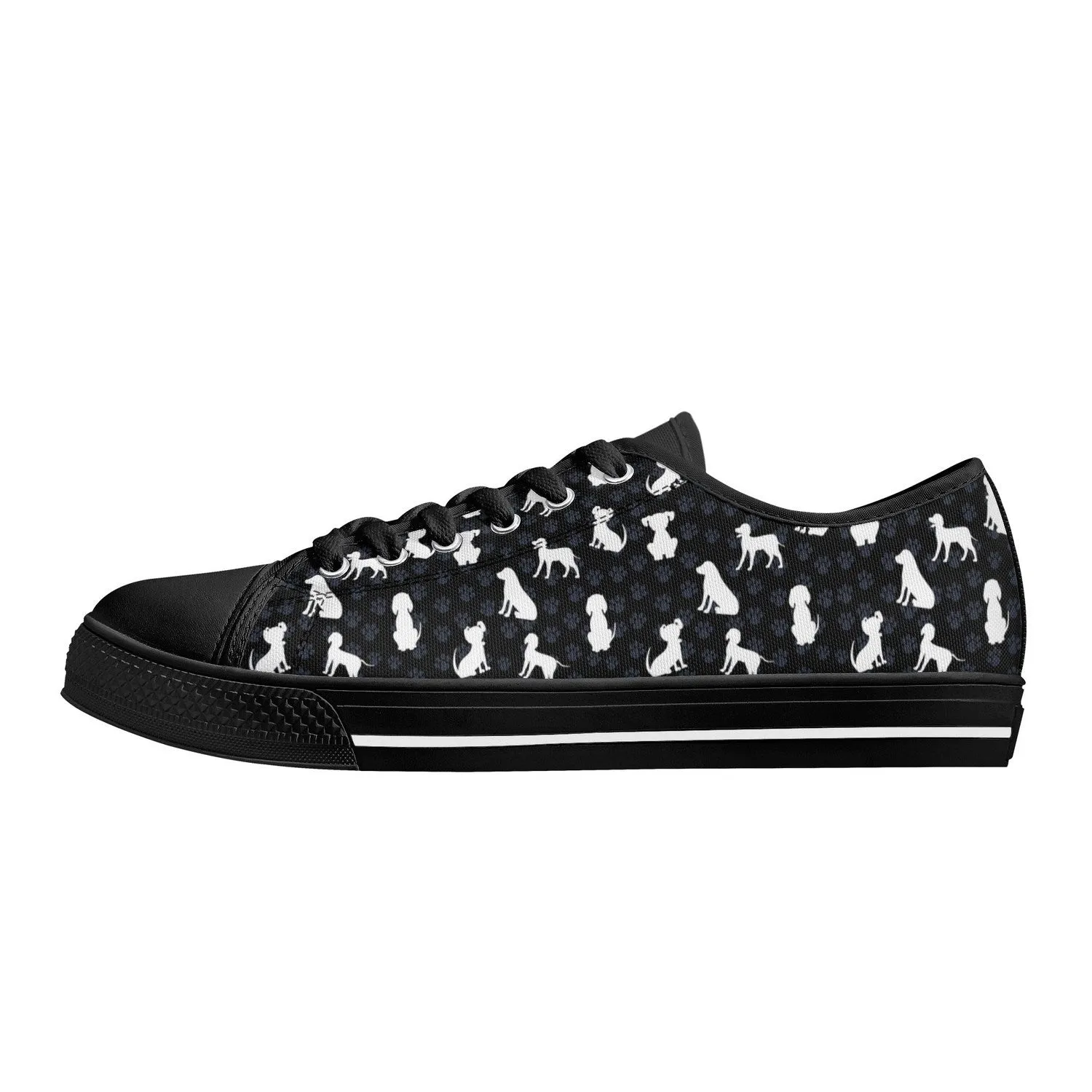Puppy Love Womens Low Top Canvas Shoes