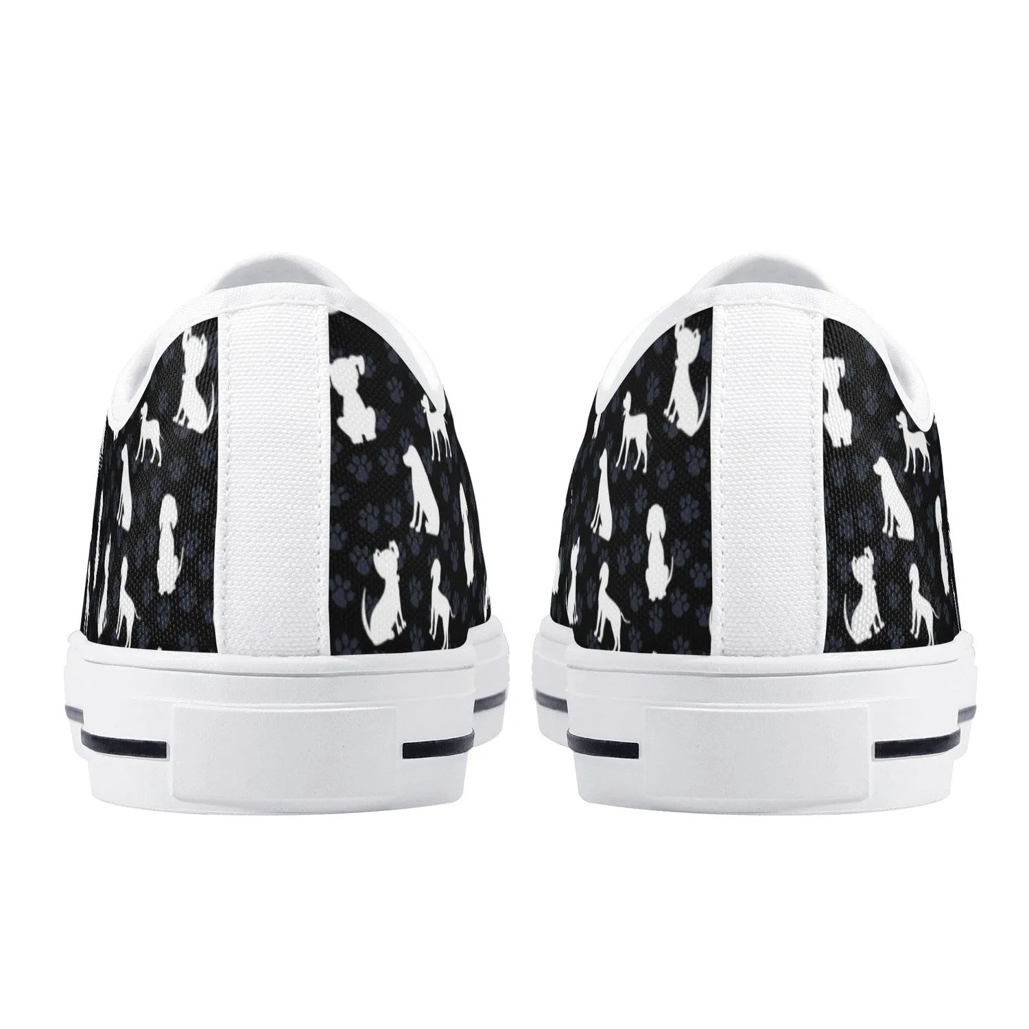 Puppy Love Womens Low Top Canvas Shoes