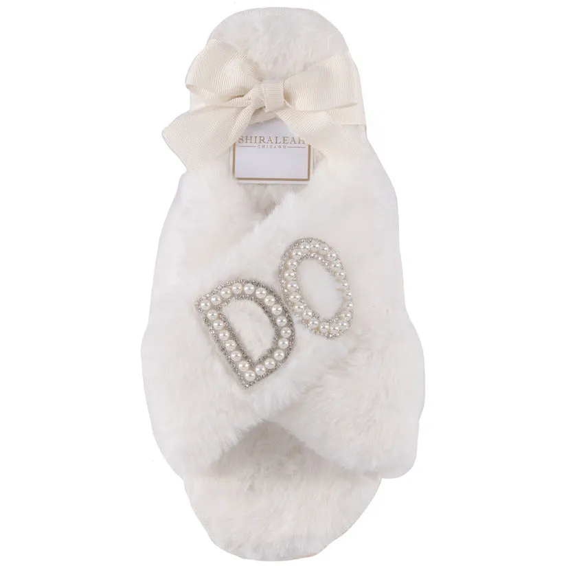 "I Do" Bride Slippers
