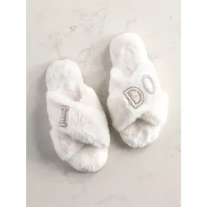 "I Do" Bride Slippers