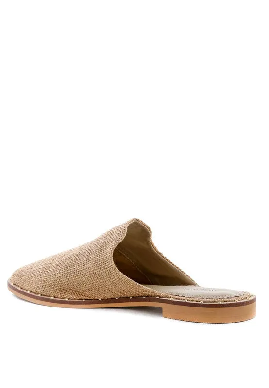 RAG & CO Canvas / Suede Mules