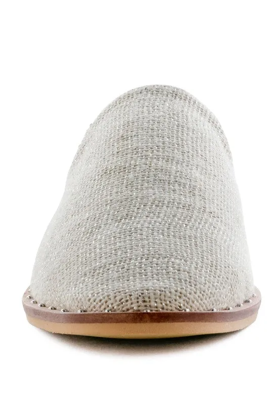 RAG & CO Canvas / Suede Mules
