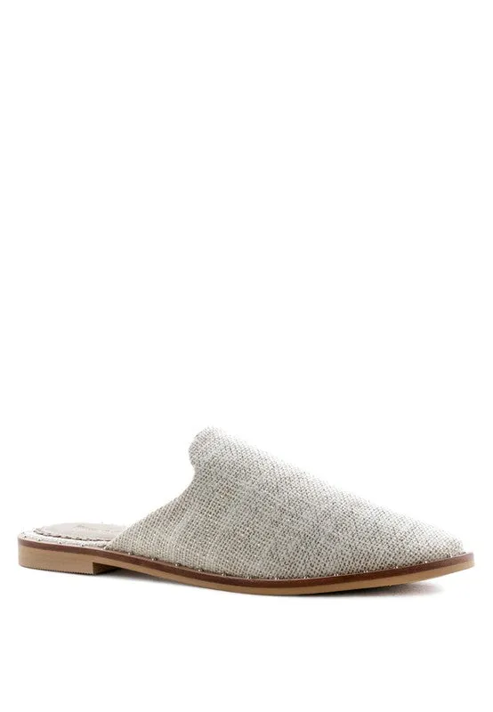 RAG & CO Canvas / Suede Mules
