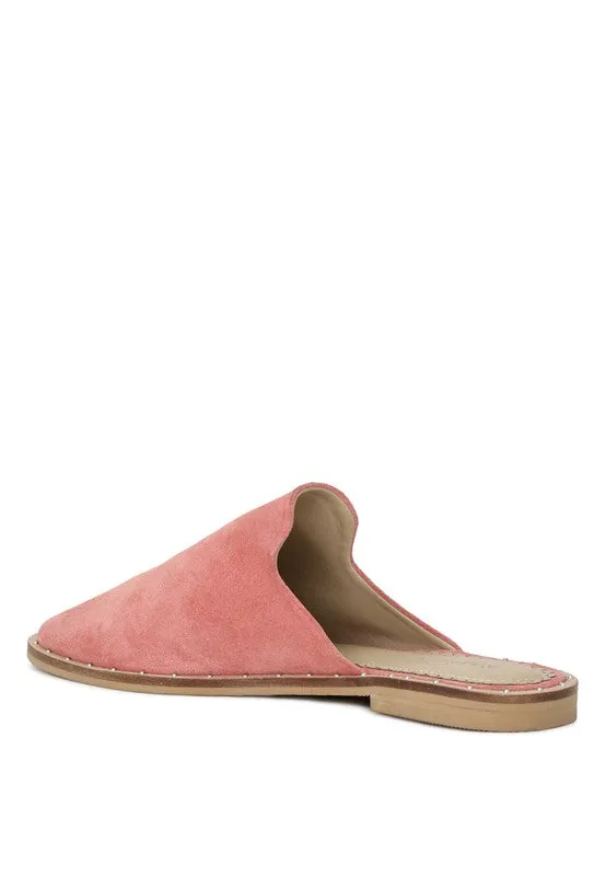 RAG & CO Canvas / Suede Mules