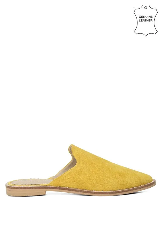 RAG & CO Canvas / Suede Mules