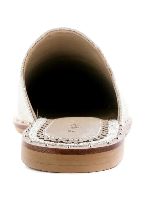 RAG & CO Canvas / Suede Mules