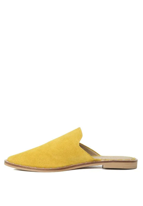 RAG & CO Canvas / Suede Mules