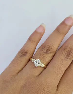 Real 10k Yellow Gold Ring Wedding Engagement Casual 10Kt Genuine