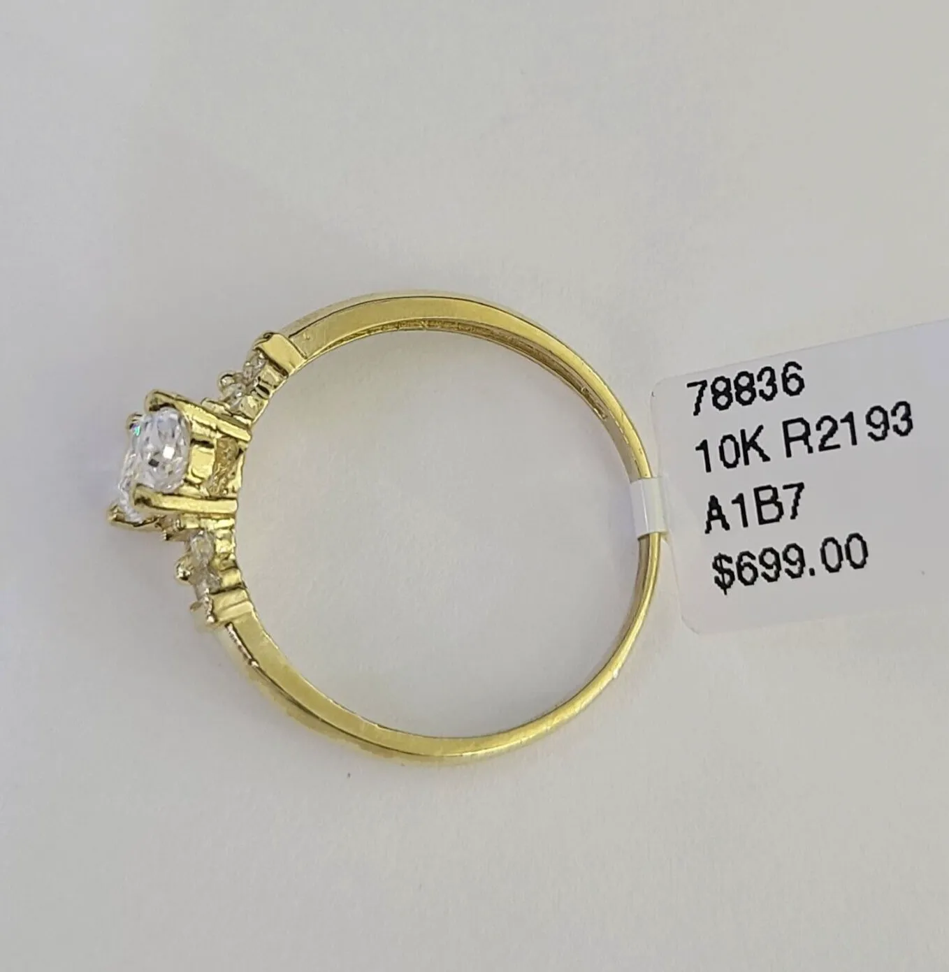 Real 10k Yellow Gold Ring Wedding Engagement Casual 10Kt Genuine