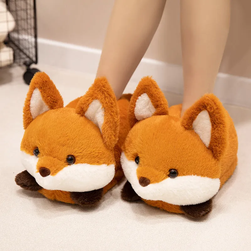 Red Panda / Fox Plush Slippers