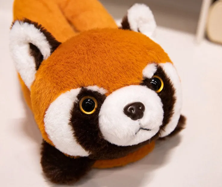 Red Panda / Fox Plush Slippers