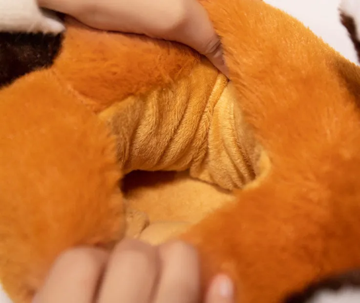 Red Panda / Fox Plush Slippers