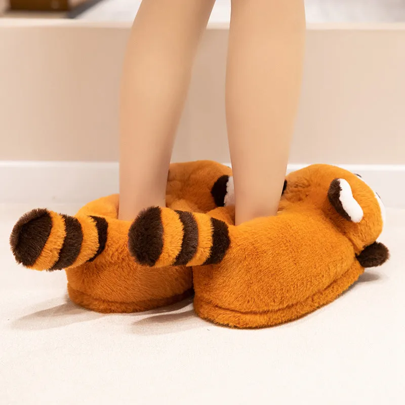 Red Panda / Fox Plush Slippers