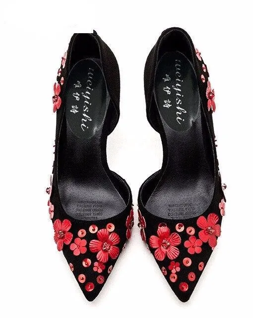 red shoes, real leather sandals ,fashion style,cow leather