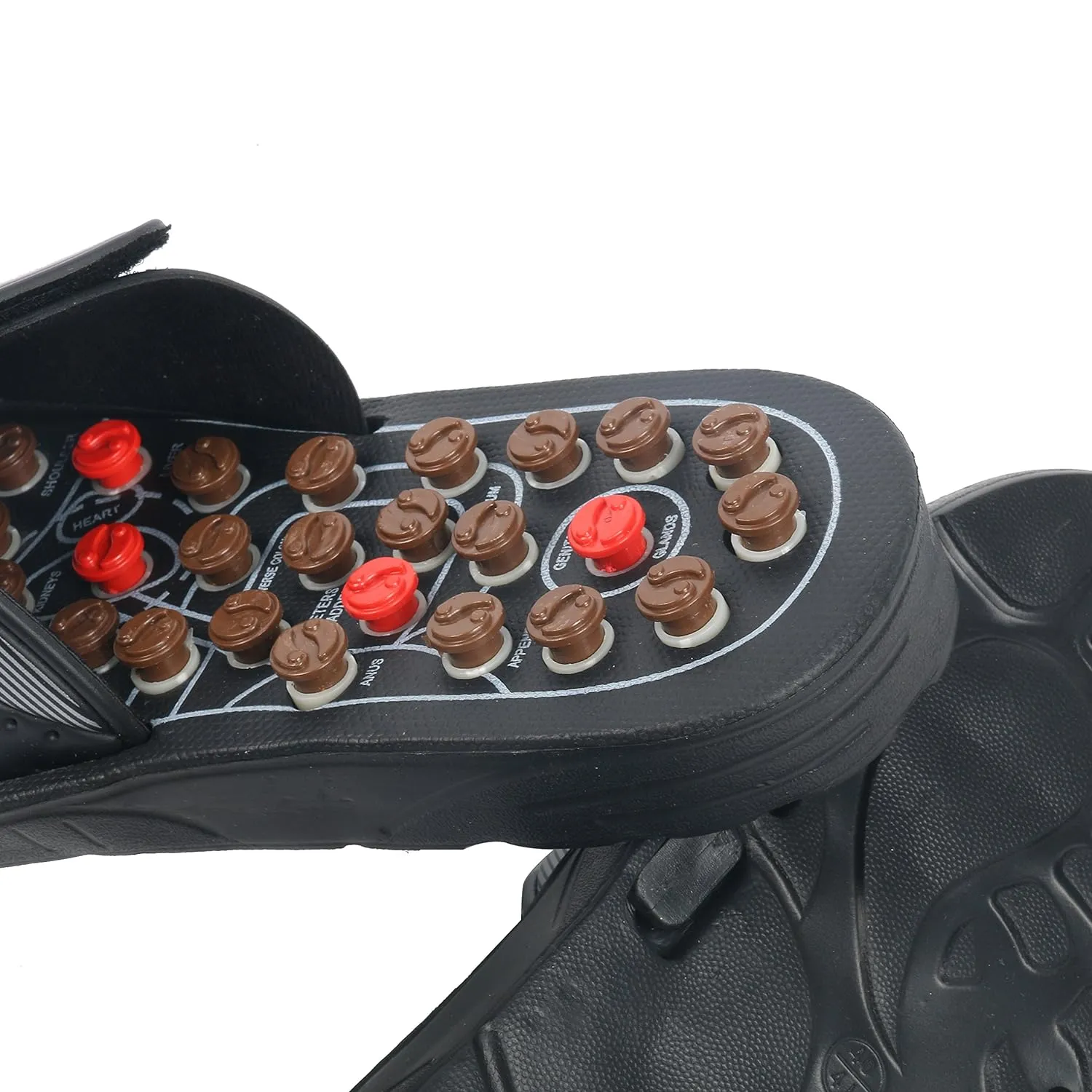 Reflexology Massage Slippers | Acupressure Sandals for Men & Women | Stress Relief, Breathable & Non-Slip