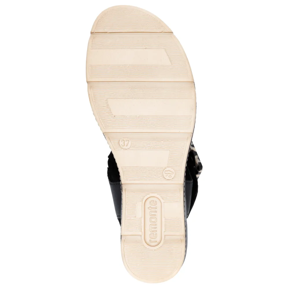 Remonte D2L53-00 (Linda) Black Sandals