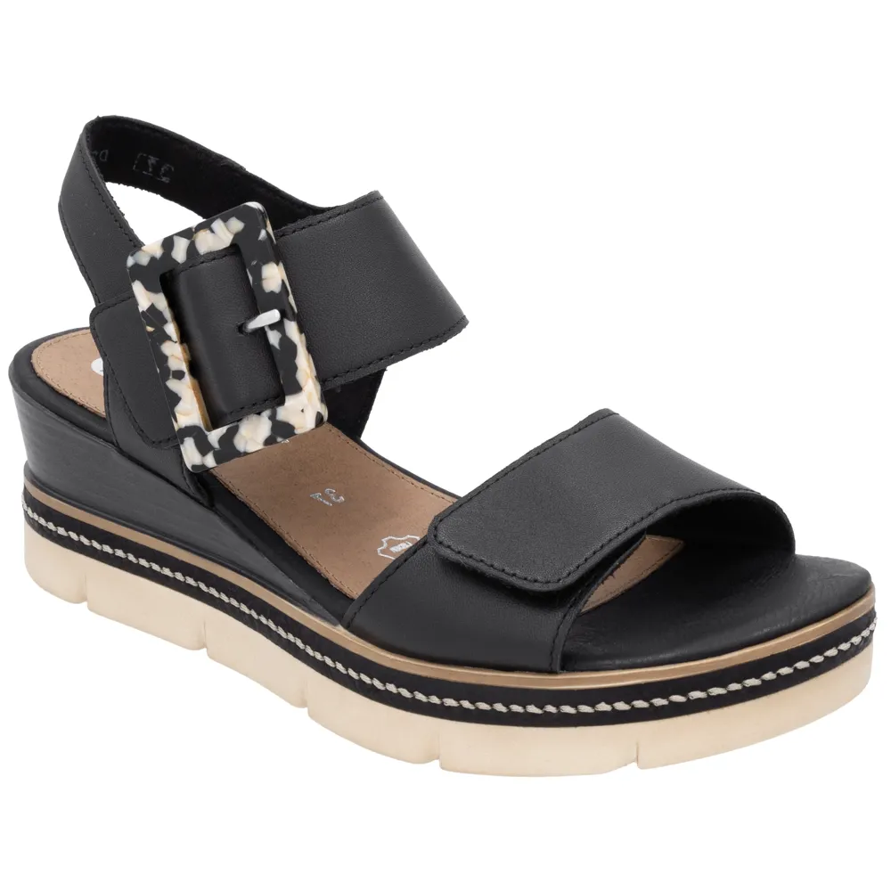 Remonte D2L53-00 (Linda) Black Sandals