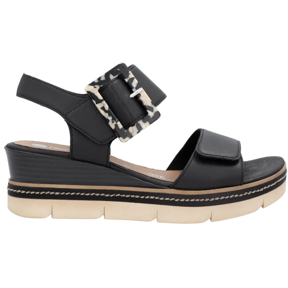 Remonte D2L53-00 (Linda) Black Sandals