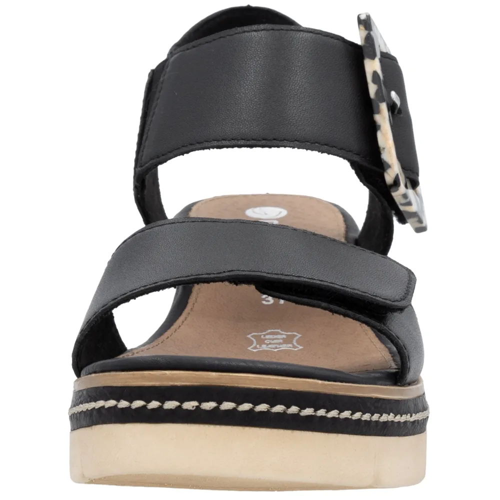 Remonte D2L53-00 (Linda) Black Sandals