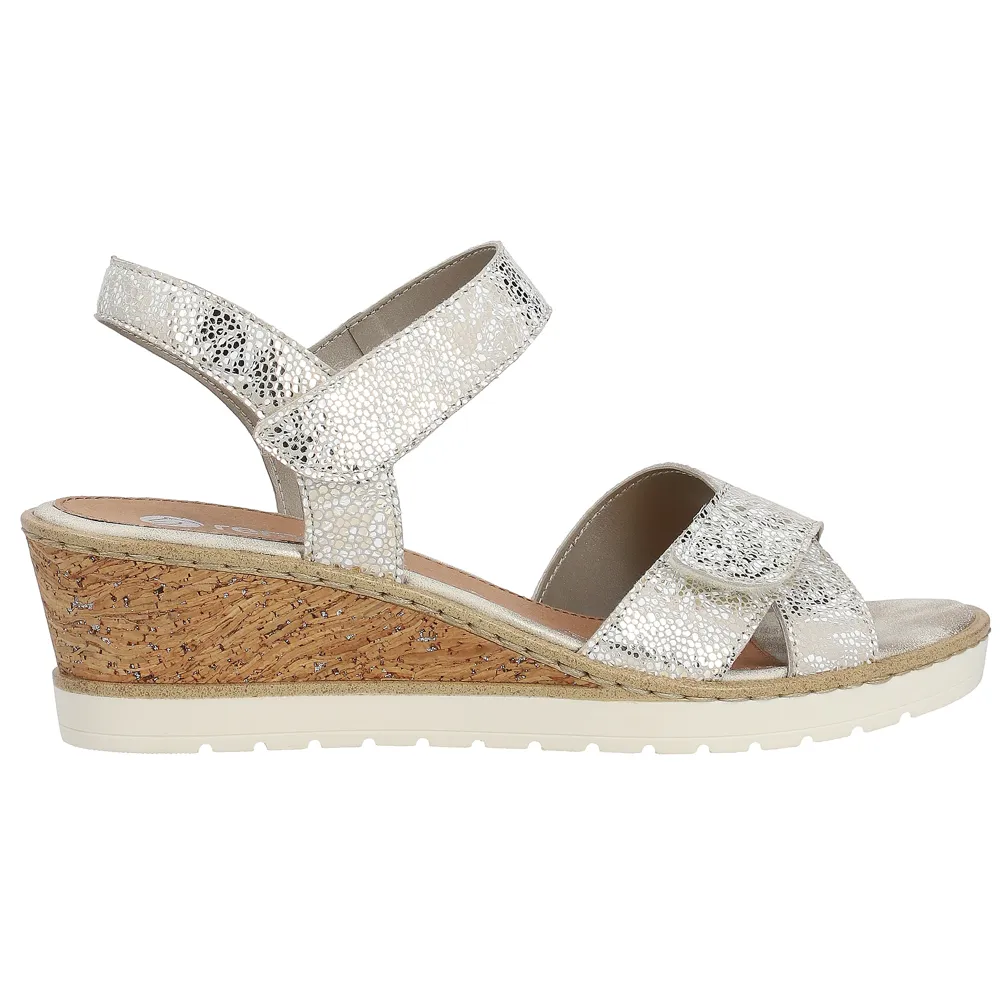 Remonte R6252-91 (Sarah James) Weiss Gold Sandals