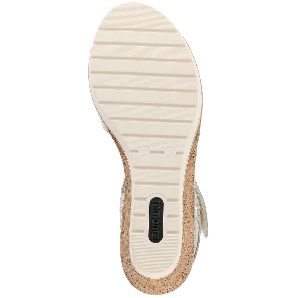 Remonte R6252-91 (Sarah James) Weiss Gold Sandals