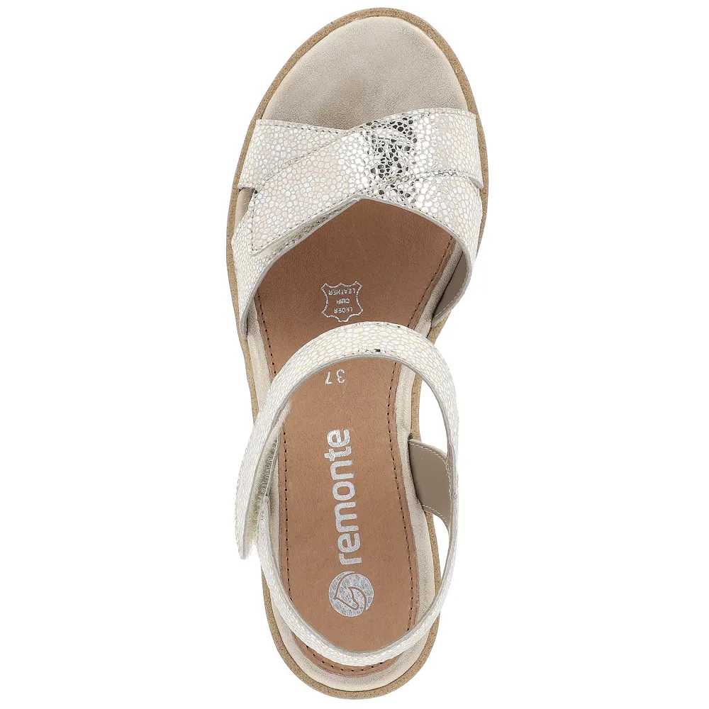 Remonte R6252-91 (Sarah James) Weiss Gold Sandals