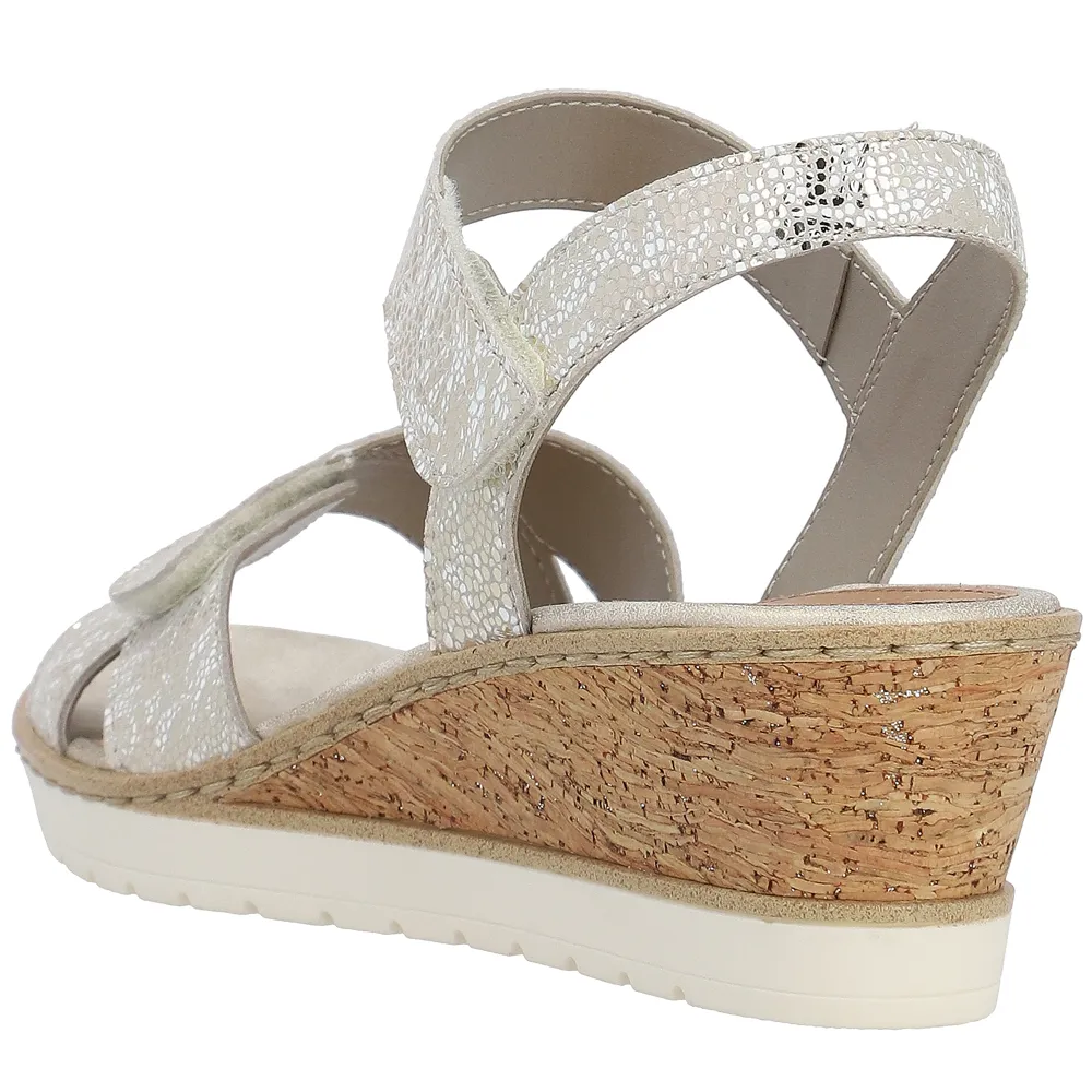 Remonte R6252-91 (Sarah James) Weiss Gold Sandals