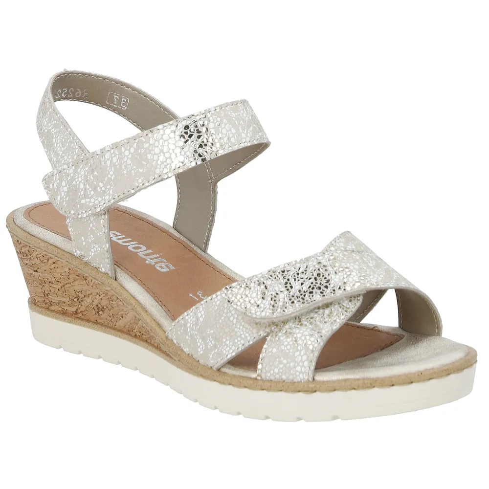 Remonte R6252-91 (Sarah James) Weiss Gold Sandals