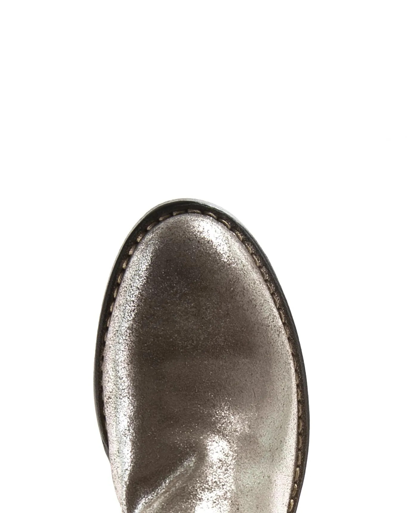 RENO Gunmetal Leather Mules