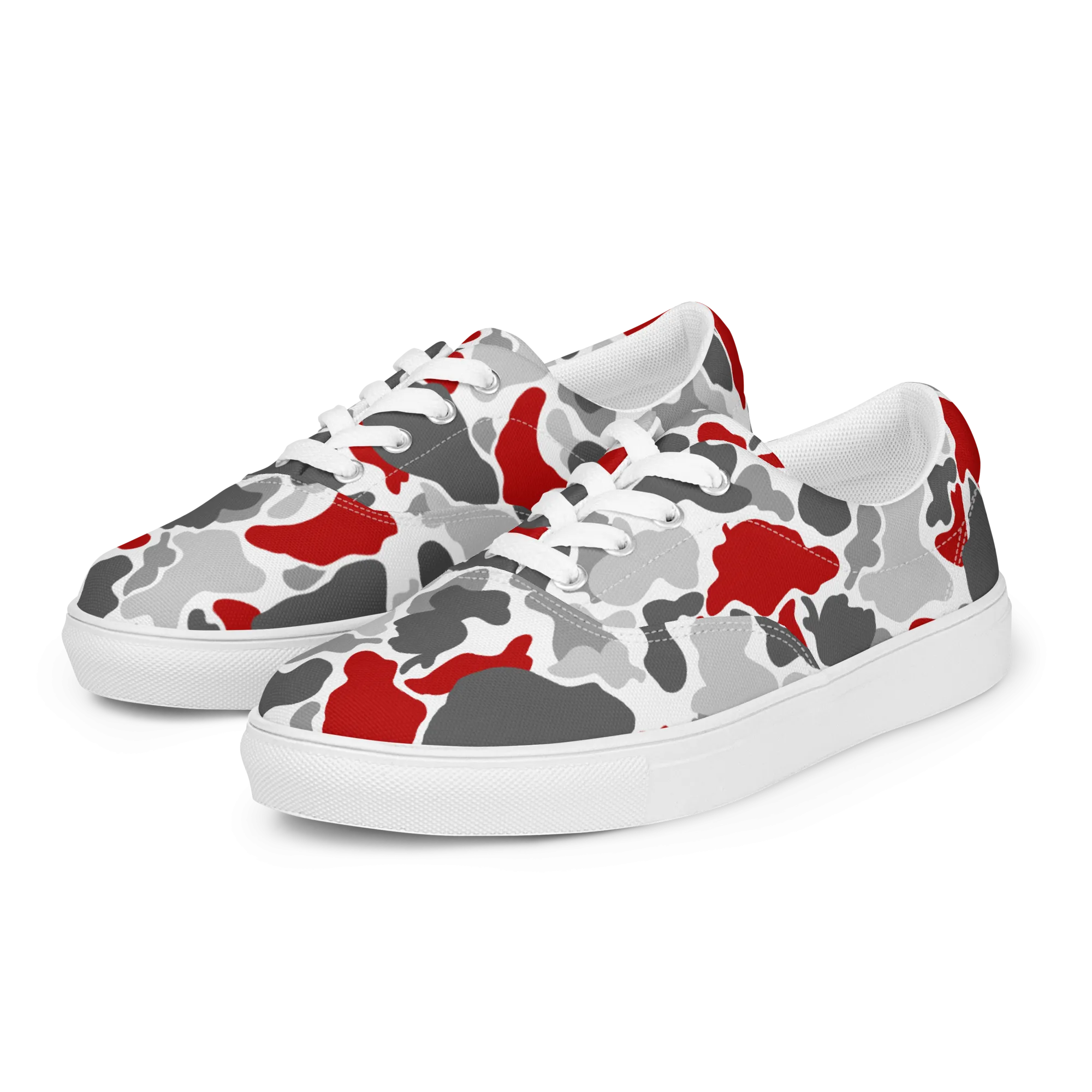 Rhythm Arts Red Camo Womens Canvas Shoes