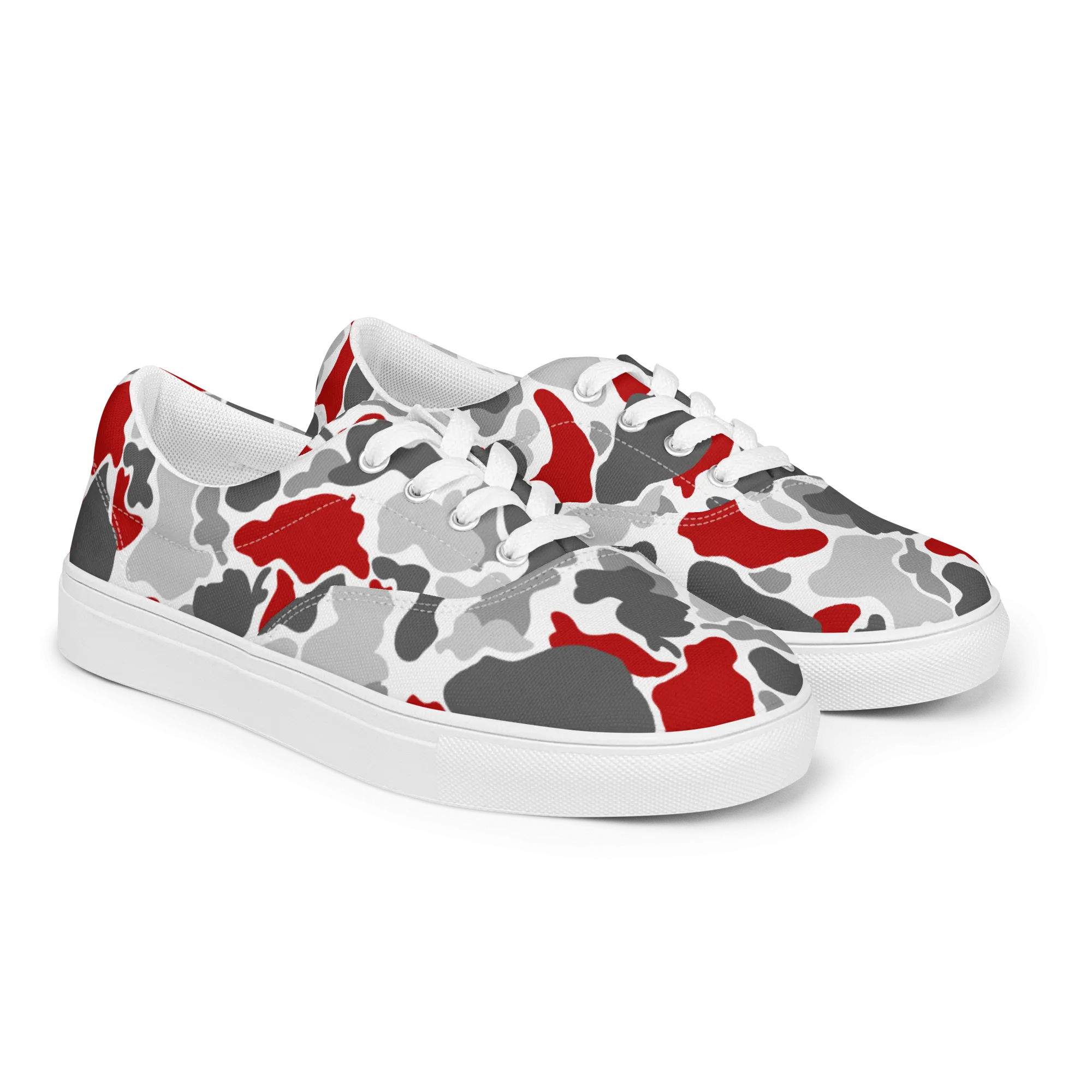 Rhythm Arts Red Camo Womens Canvas Shoes