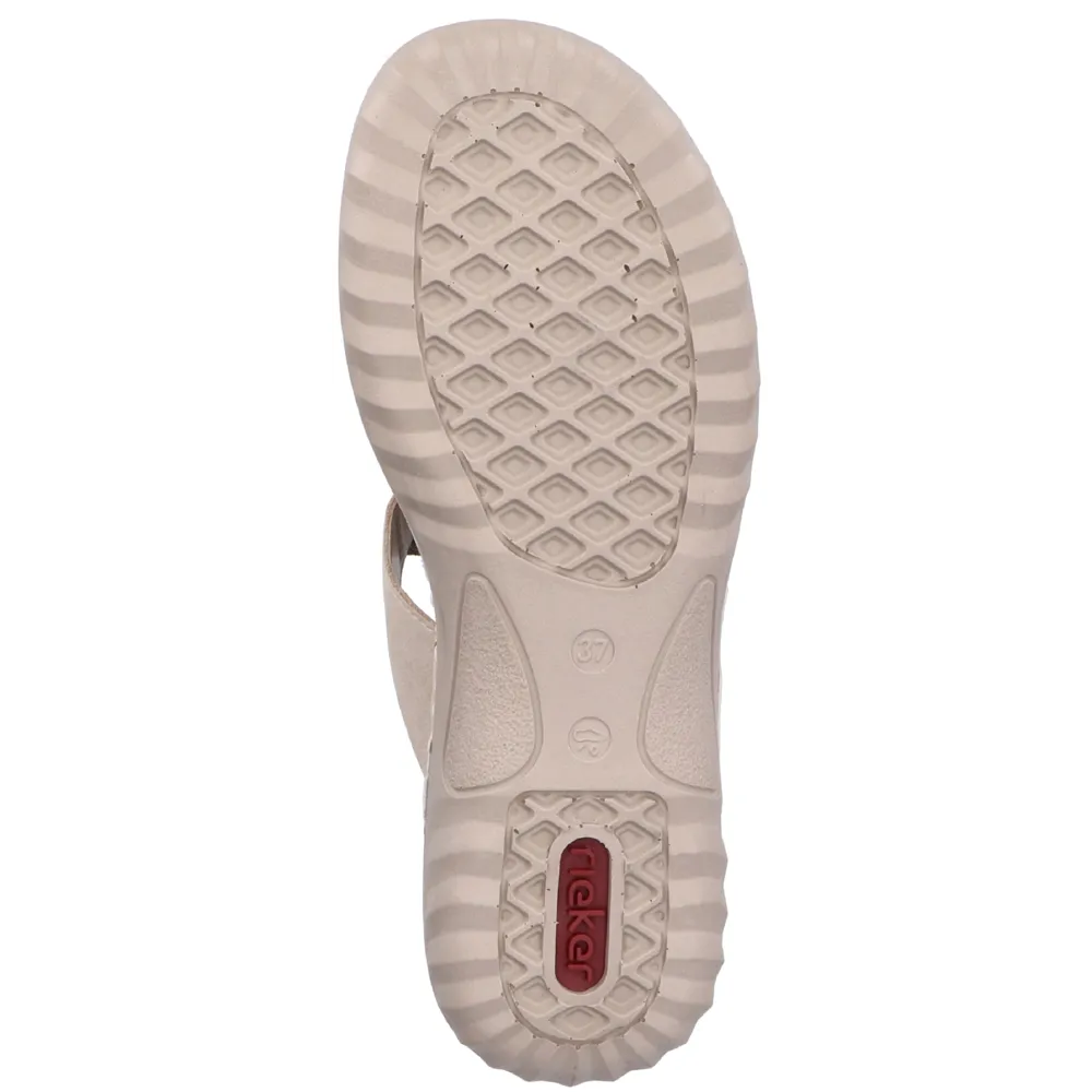 Rieker 60481-62 (Fleece) Ginger Muschel Sandals