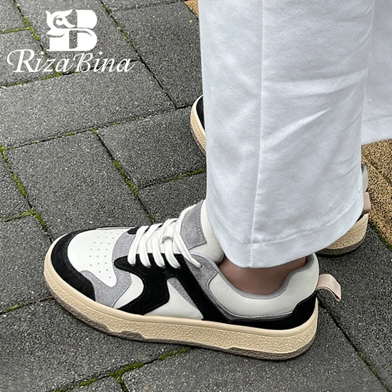 RIZABINA Women Sneakers Real Leather